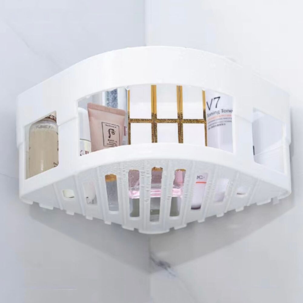 Estante Esquinero Organizador con Ventosa Bathlux